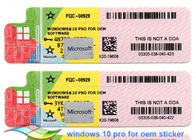Kode Kunci Lisensi Microsoft Windows 10 Pro Stiker Lisensi COA 64 Bit Sistem Versi Lengkap